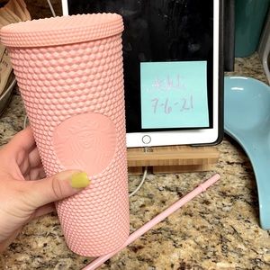 Starbucks Matte Baby Pink Bling Cup